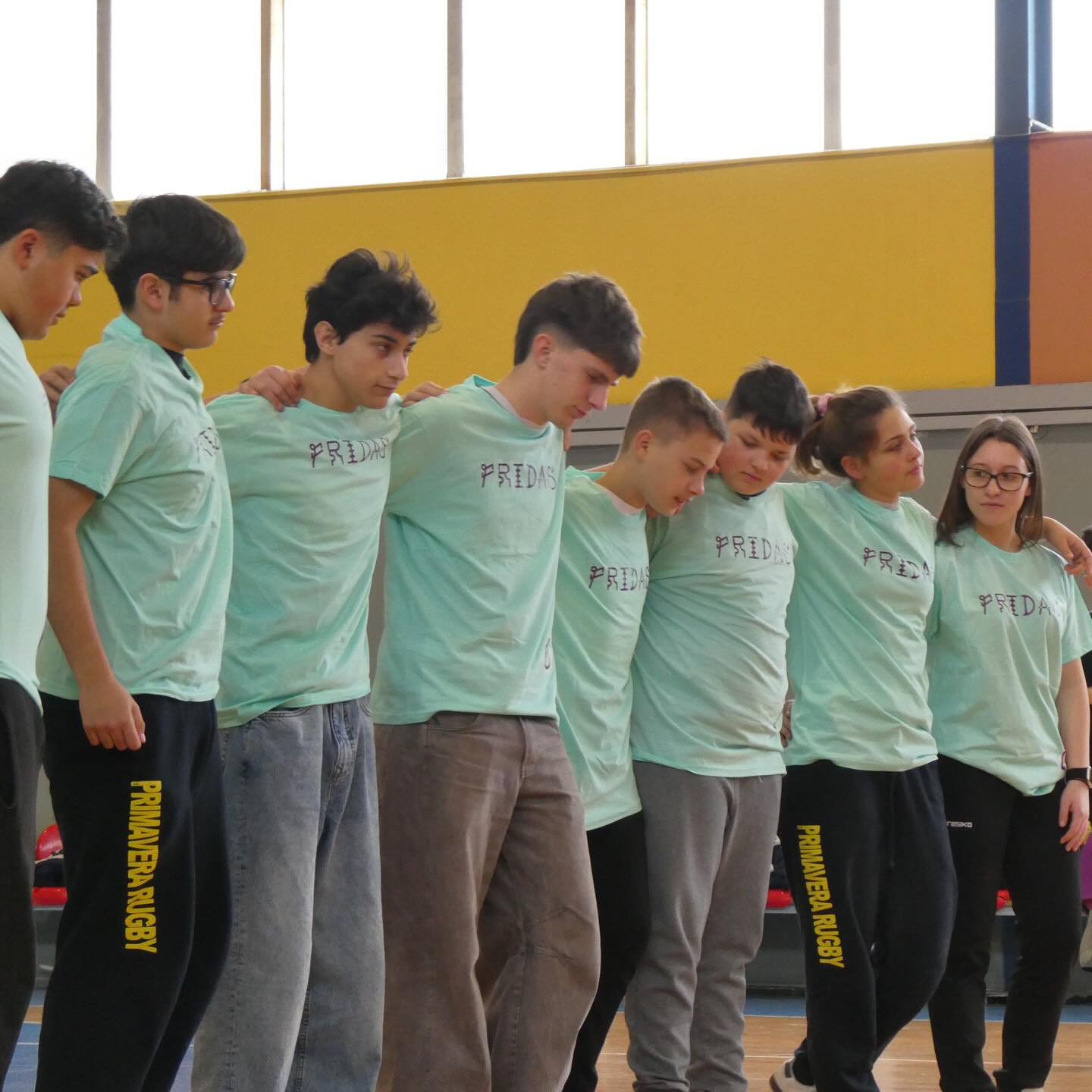 Participantes FRIDAS con camisetas del proyecto